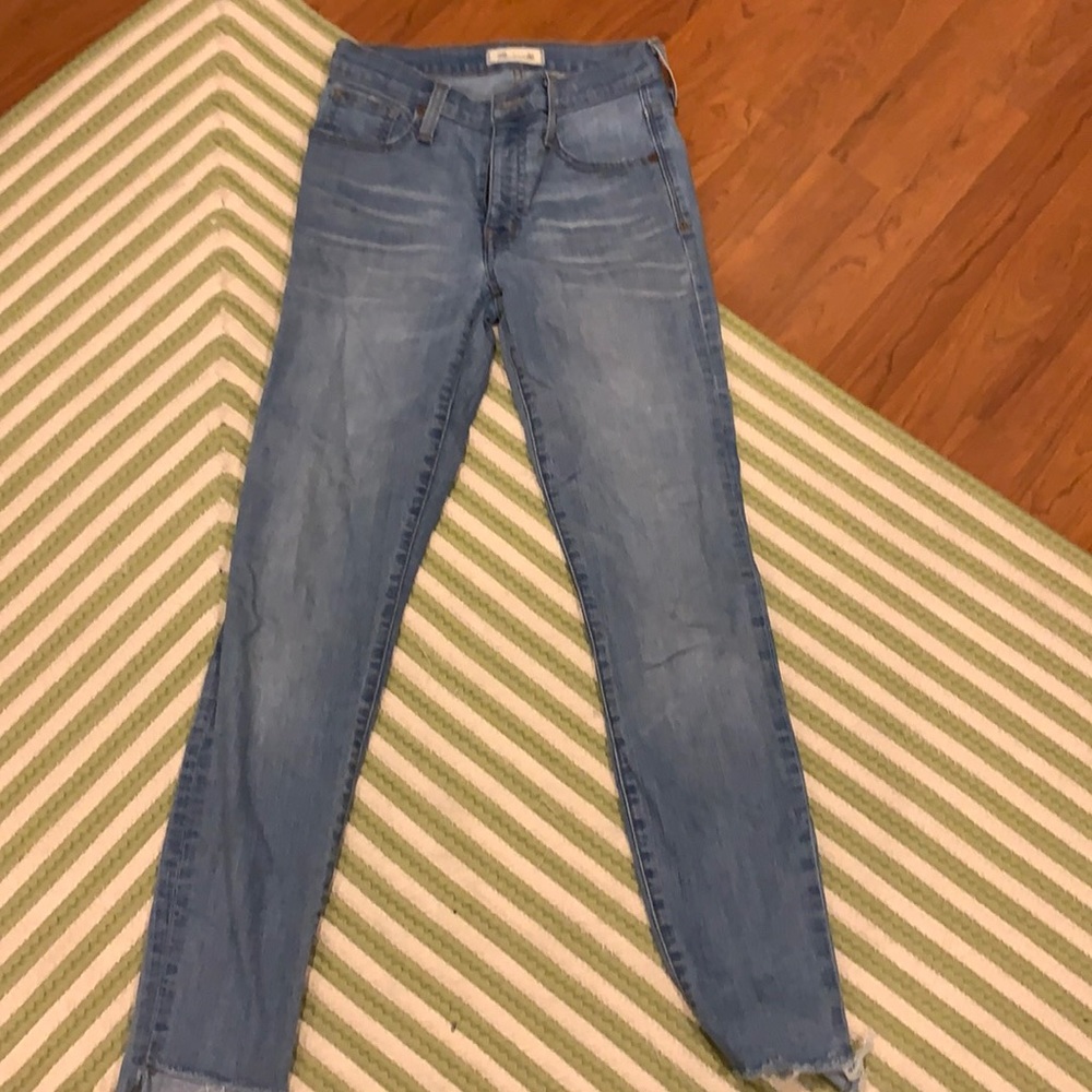 Madewell light wash skinny jeans